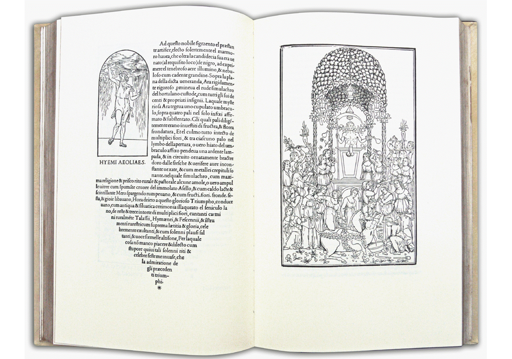 Hypnerotomachia Poliphili-Columna-Manuzio-Incunables Libros Antiguos-libro facsimil-Vicent Garcia Editores-0 abierto.